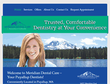 Tablet Screenshot of meridiandentalcare.com